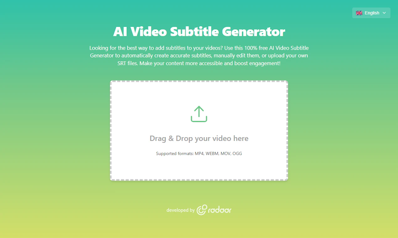 AI Video Subtitle Generator screenshot 1