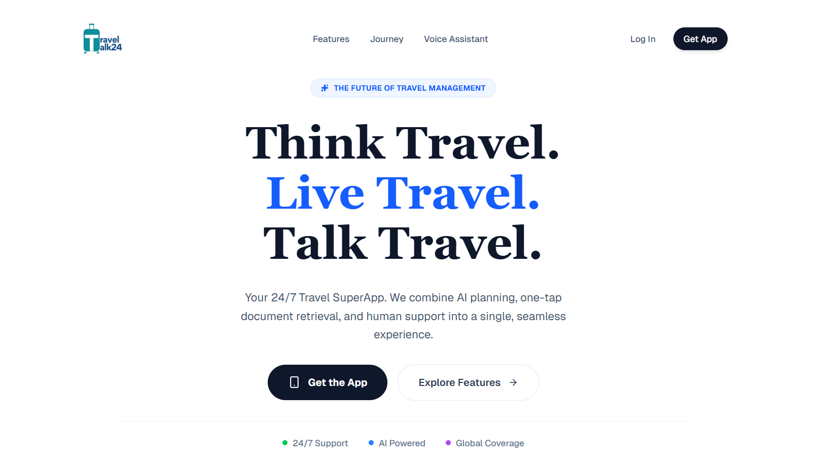 Travel Talk 24 - Main product screenshot demonstrating key features and user interface