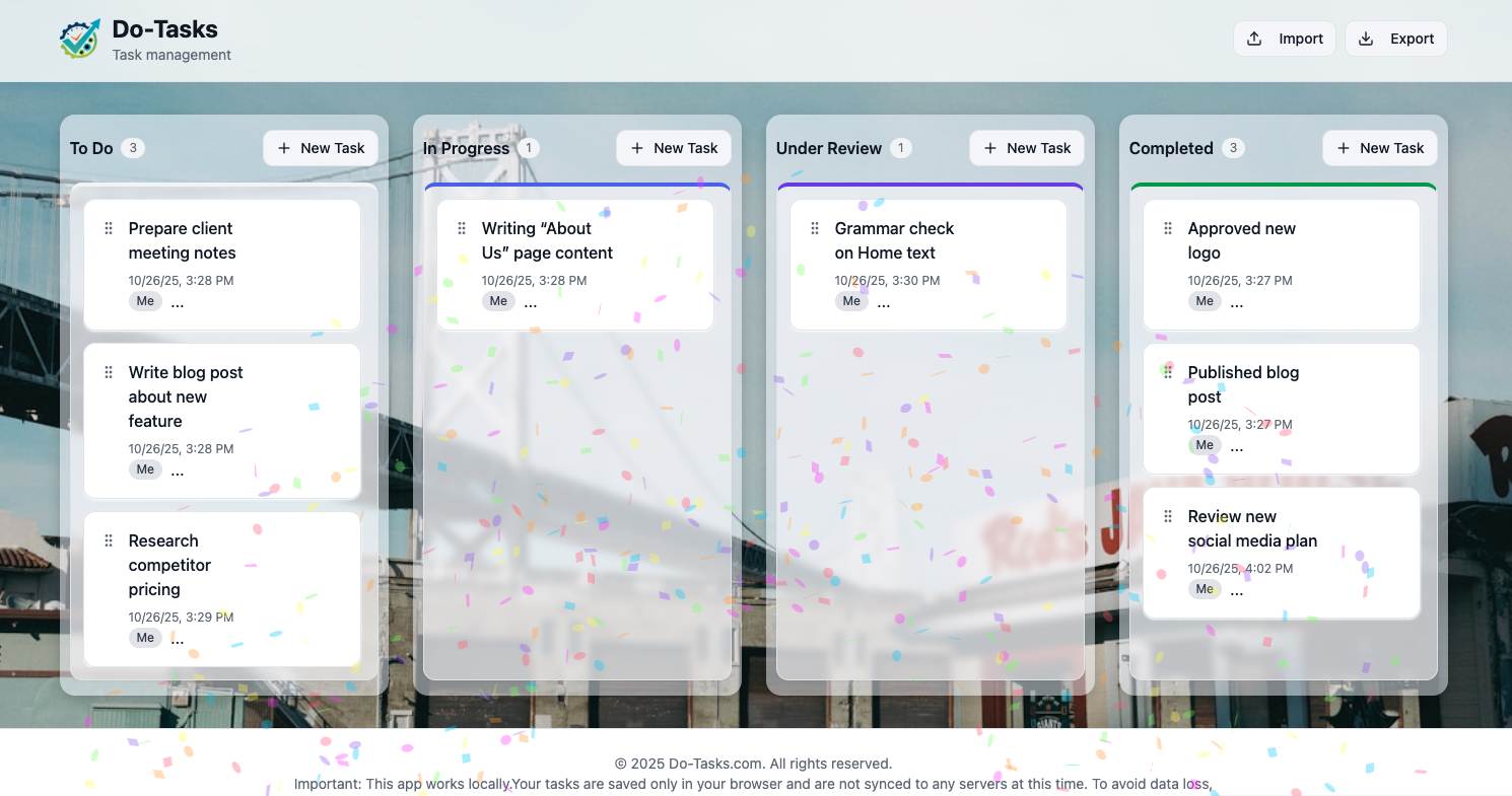 Do-Tasks - Main product screenshot demonstrating key features and user interface