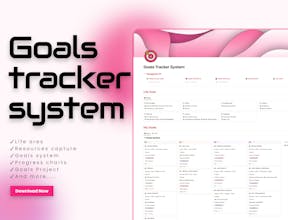 Notion Goals tracker System gallery image