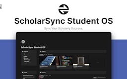 ScholarSync Student OS Notion Template media 1