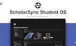 ScholarSync Student OS Notion Template image