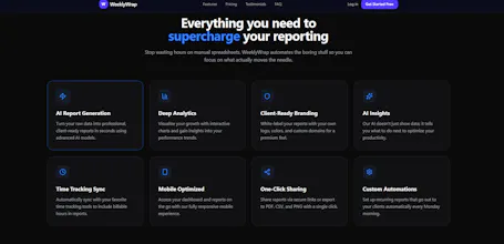 WeeklyWrap — Client reports in 2 min gallery image
