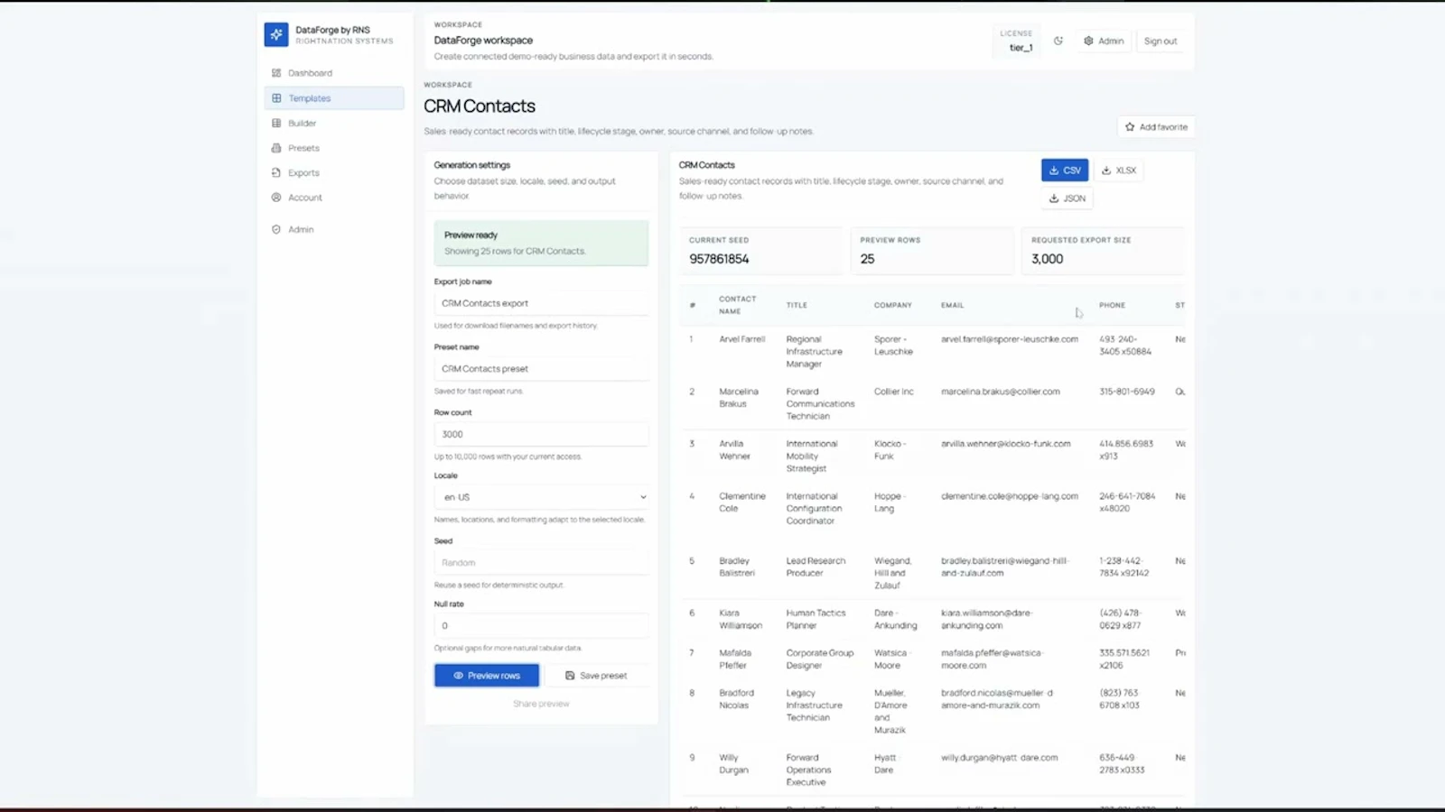 DataForge by RNS screenshot 1 (video preview)
