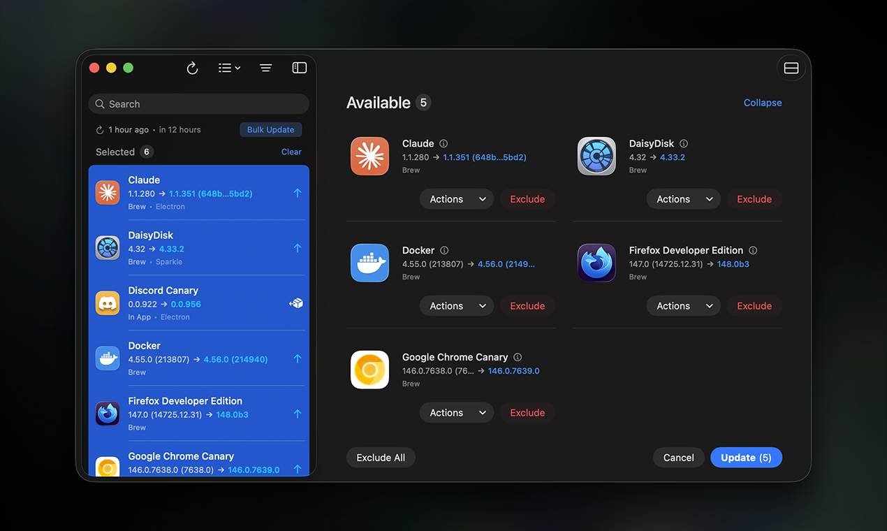 Updatest - Screenshot 2 showing product features and functionality