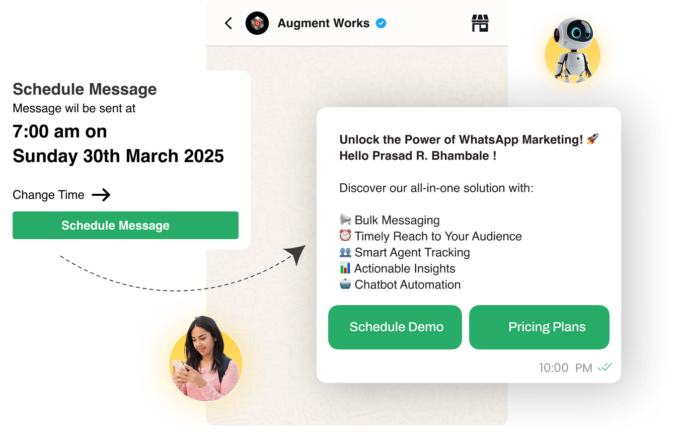 Wappbiz ile WhatsApp mesajlarını planlayın - "Program. Otomatikleştir. Büyür. medya 1