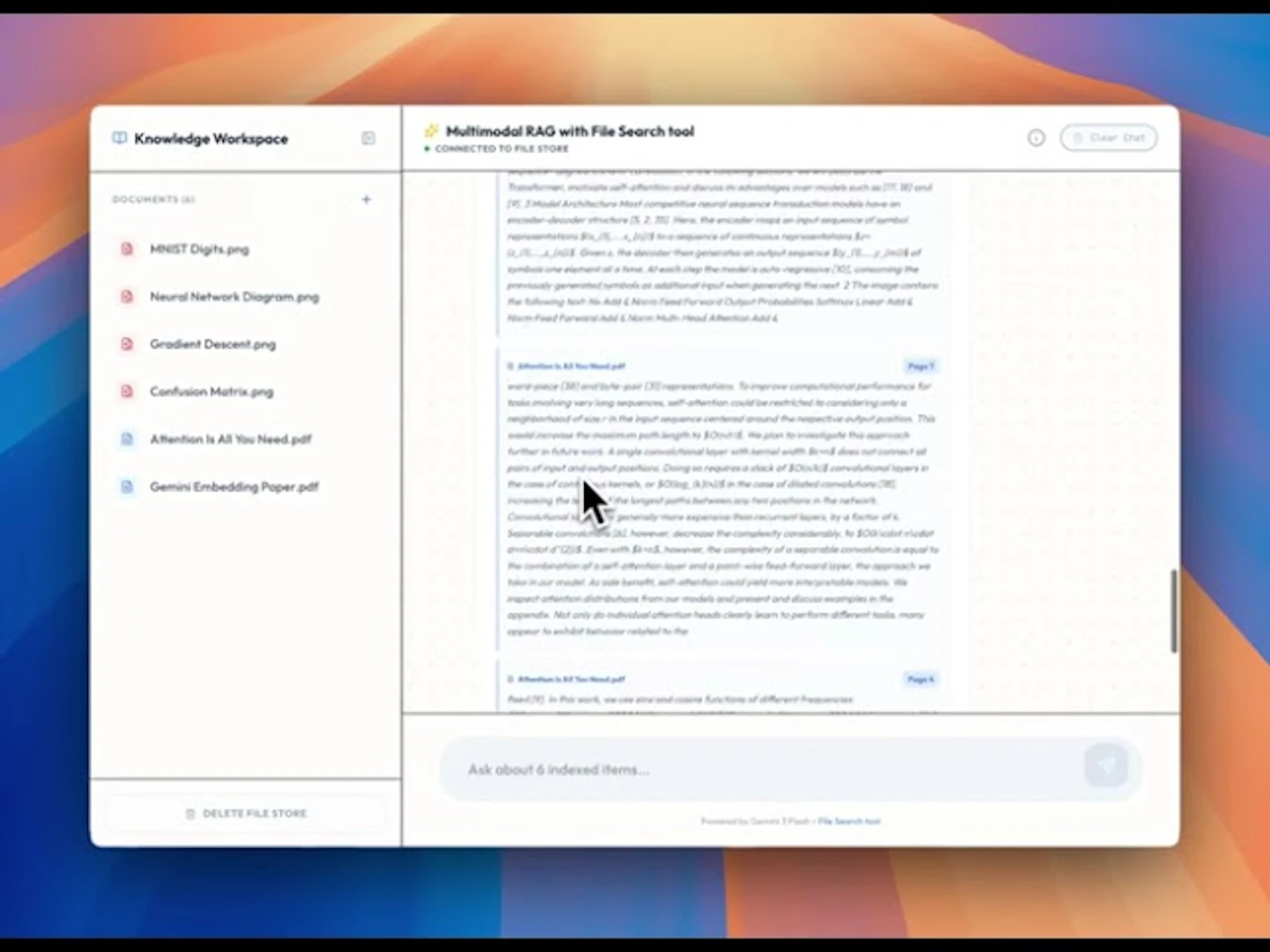 Gemini API File Search screenshot 1 (video preview)