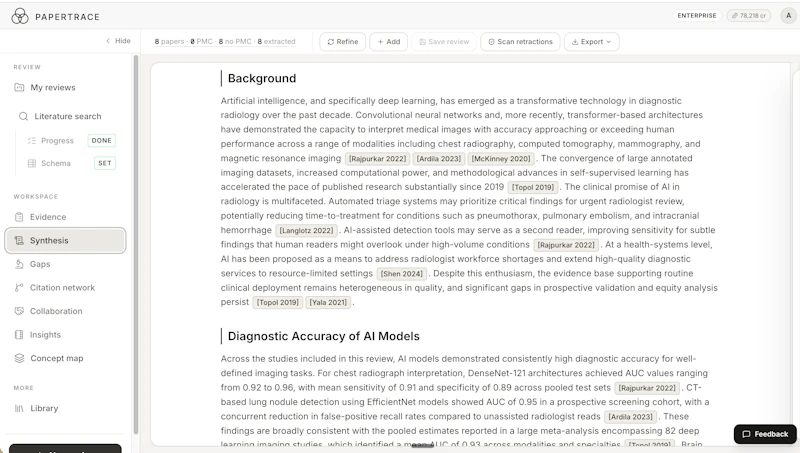 PaperTrace screenshot 2