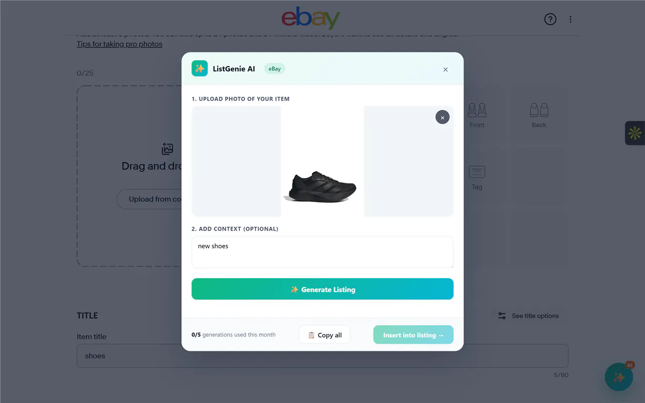 ListGenie AI gallery image