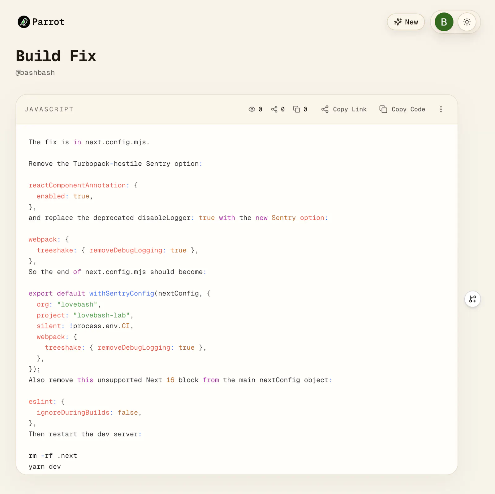 Parrot screenshot 3