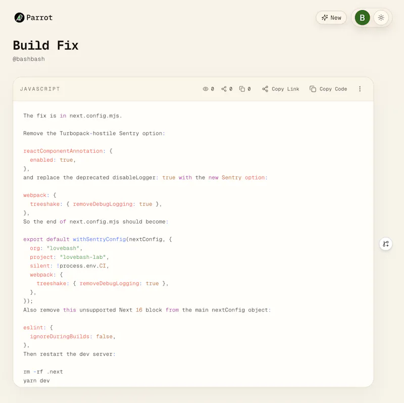 Parrot screenshot 3