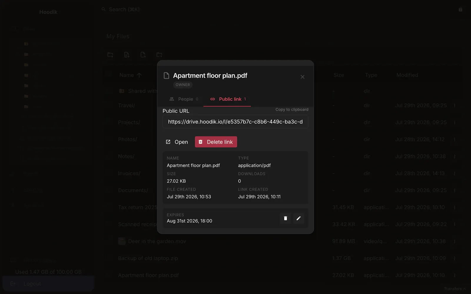 Hoodik Cloud screenshot 5