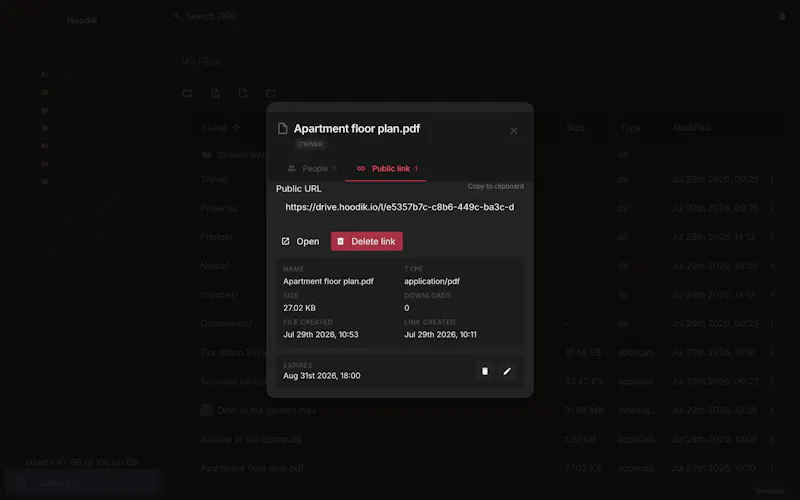 Hoodik Cloud screenshot 5