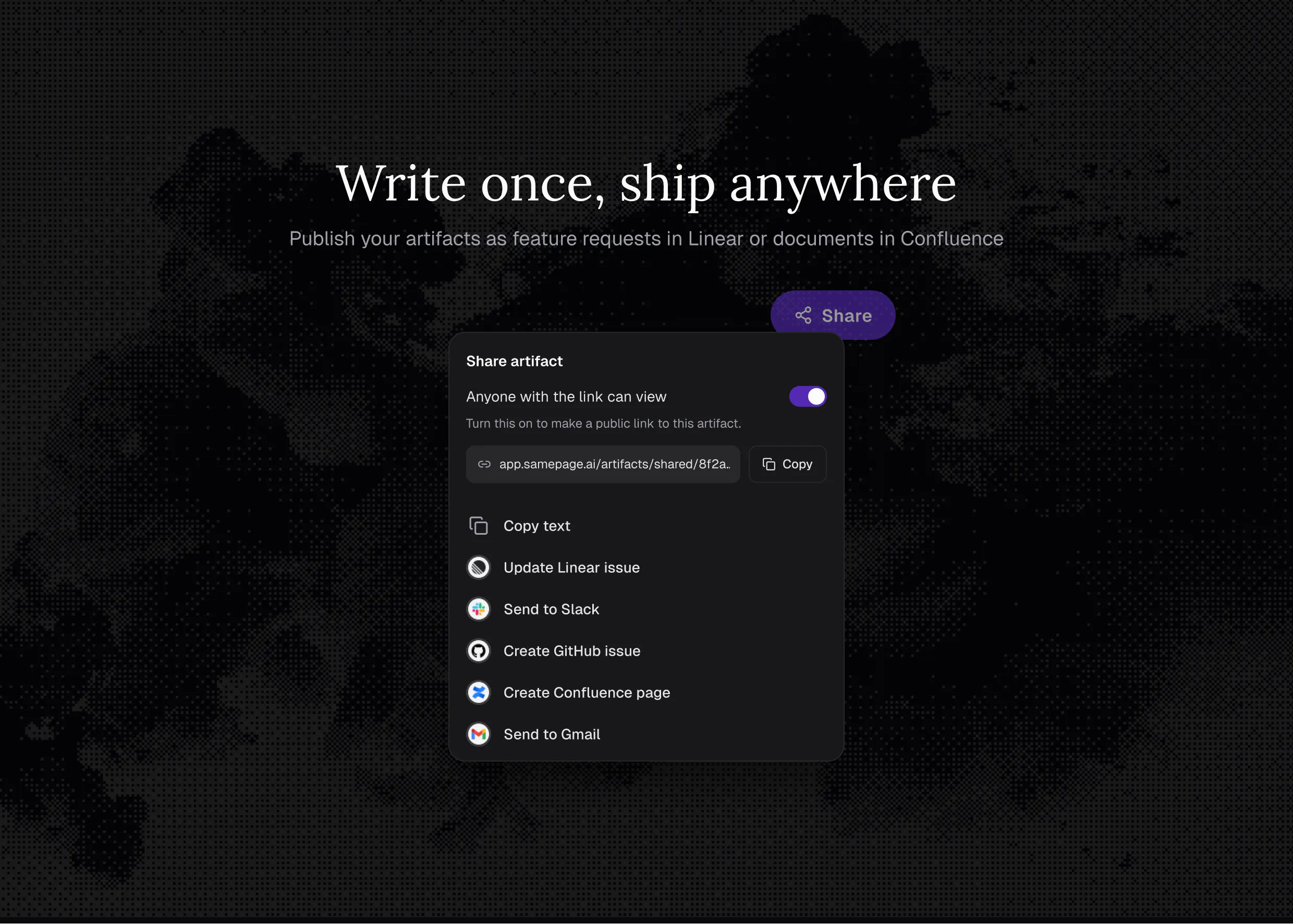 Samepage Artifacts screenshot 5