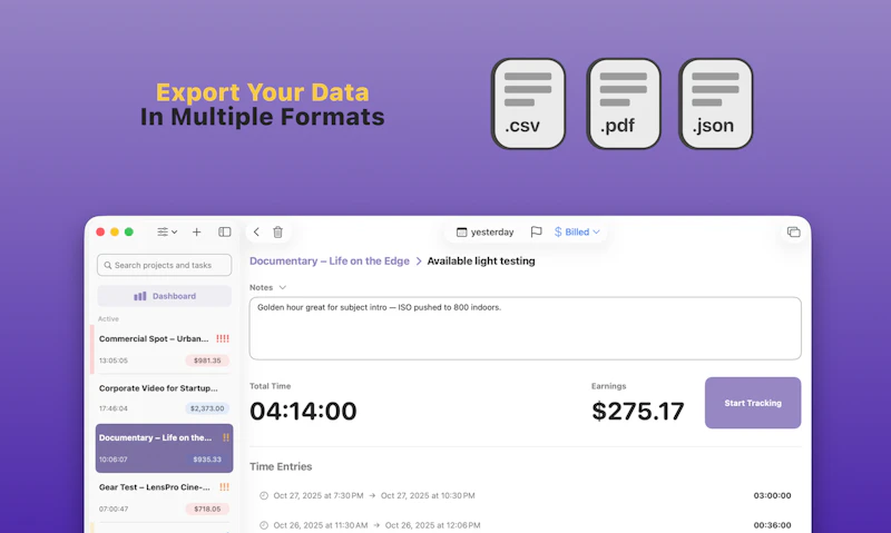 TimeBill screenshot 7