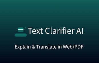 Text Clarifier AI for Chrome gallery image