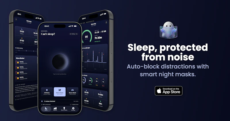 Drown: AI Snore Mask & Noise Shield screenshot 1