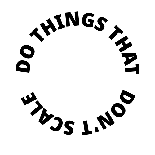 Do things that don't... logo