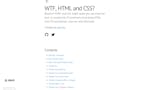WTF, HTML & CSS.? image