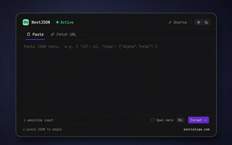 NextJSON screenshot 2