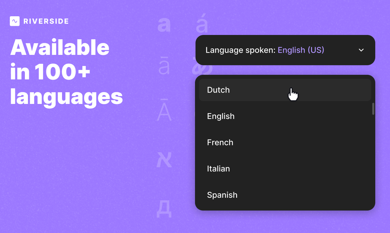 AI -transcripties door Riverside - Gratis AI -transcripties: ongeëvenaarde nauwkeurigheid in 100 talen media 4