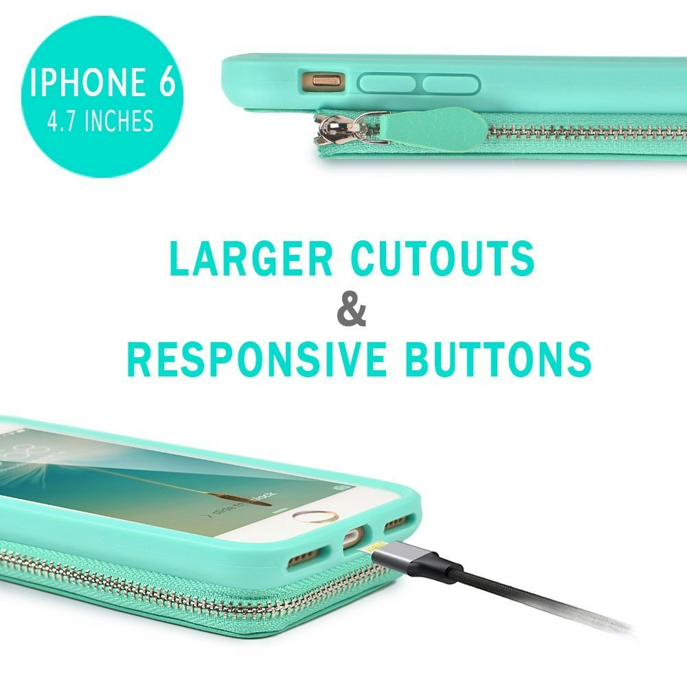 Phone case with zipper wallet gallery image