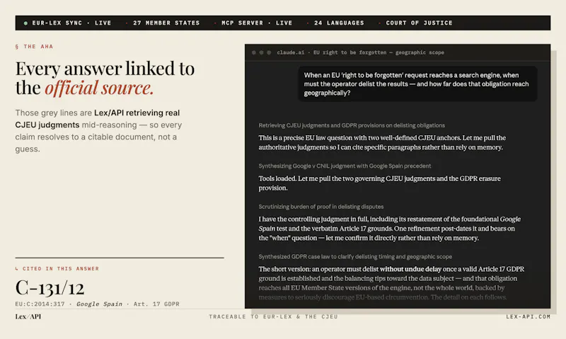 LexAPI screenshot 2