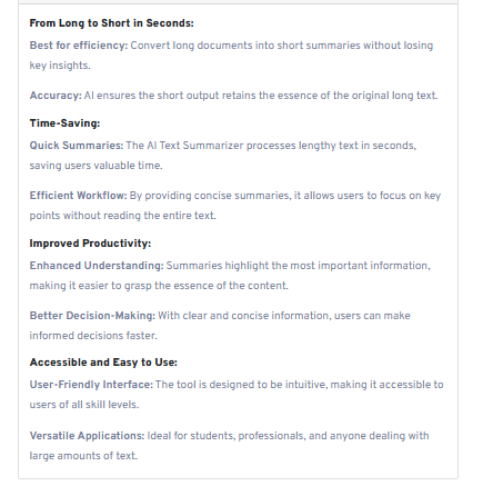 AI Text Summarizer gallery image