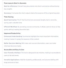 AI Text Summarizer gallery image