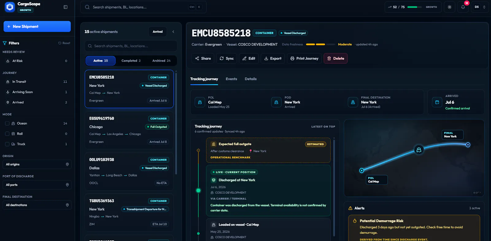 CargoScope screenshot 1