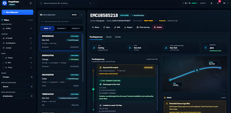 CargoScope screenshot 1