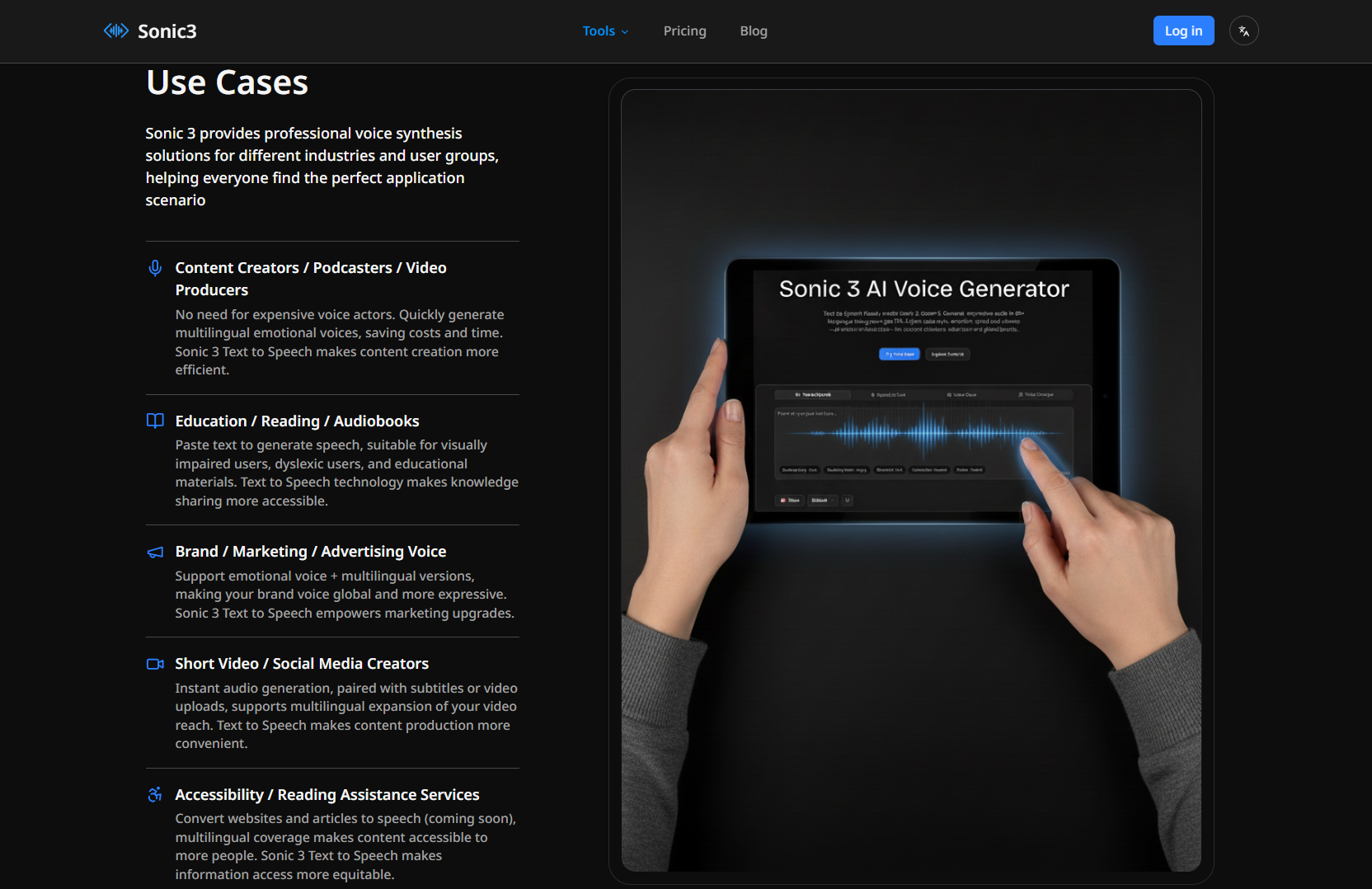 Sonic 3 AI Voice Generator - Screenshot 3 preview