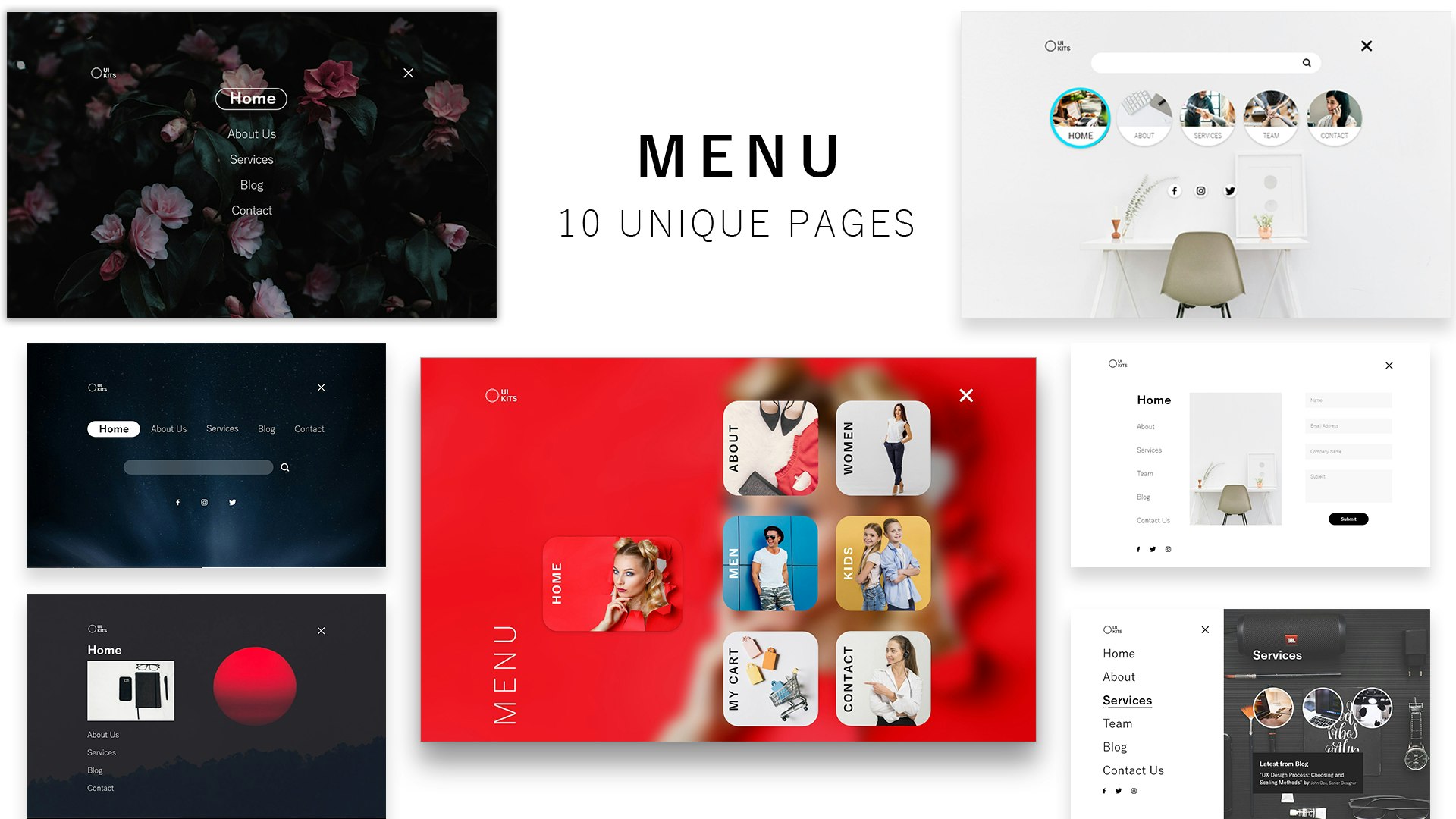 Squad Web UI Kit - Adobe XD UI Kit  gallery image