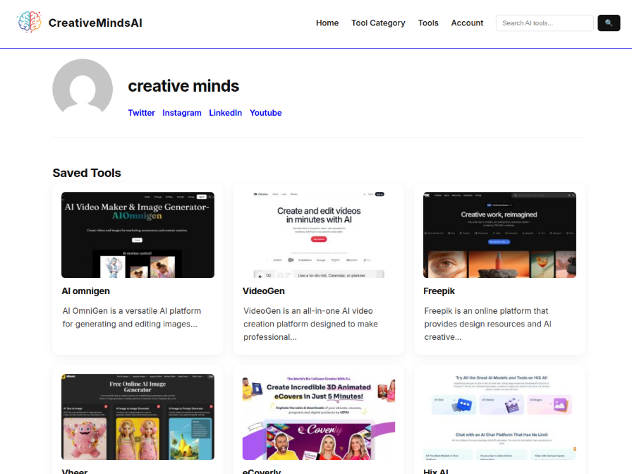 Creative Minds AI – AI Media Tools Hub - Screenshot 3 showing product features and functionality