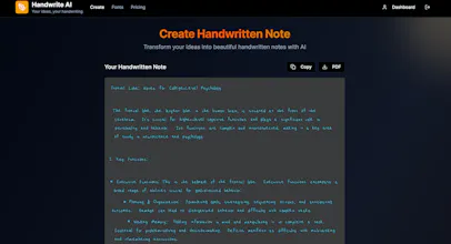 Handwrite AI gallery image