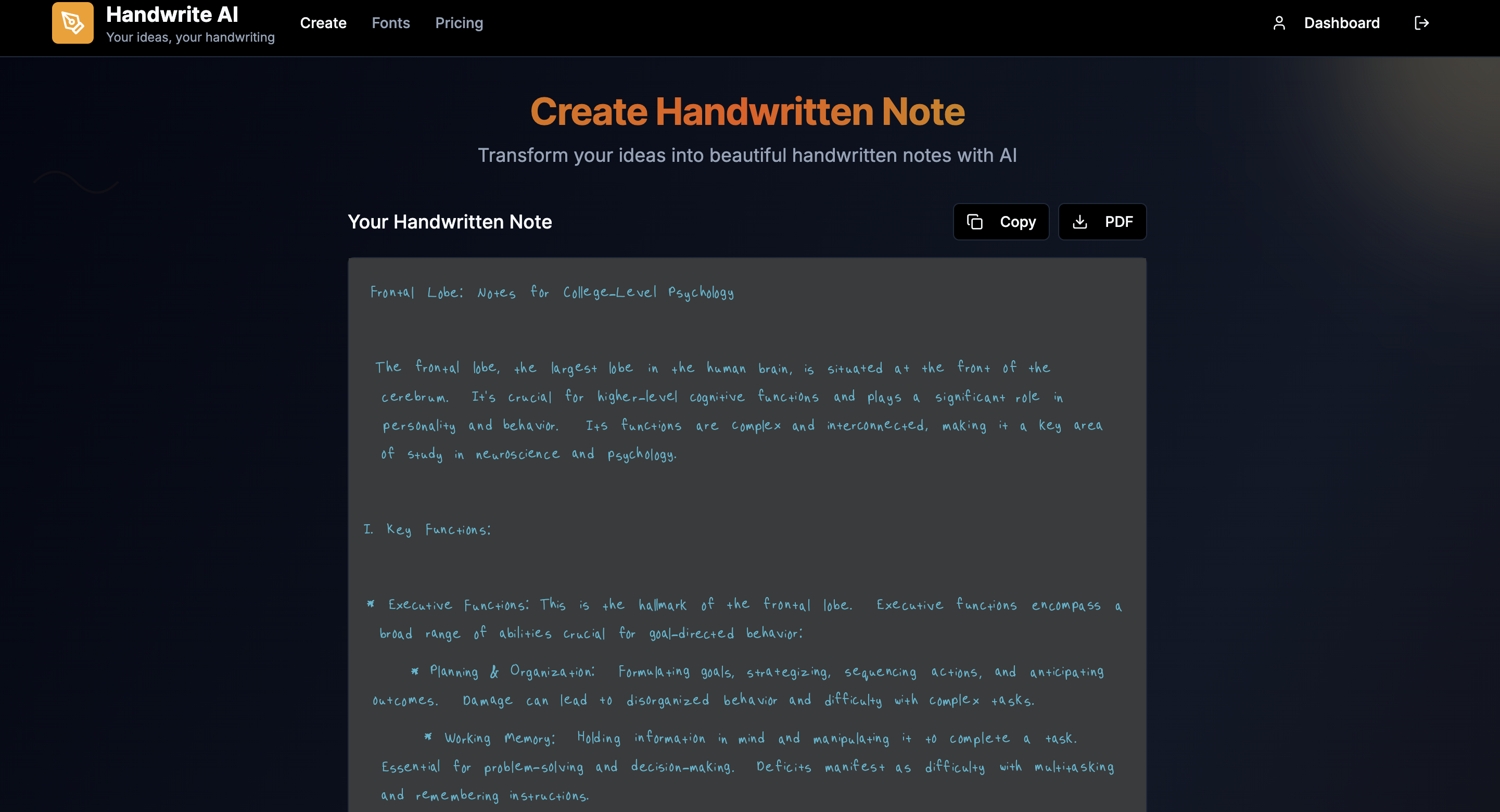 Handwrite AI media 6