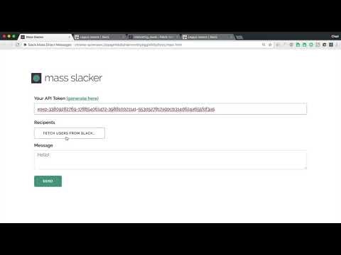 Slack Mass Direct Messages gallery image