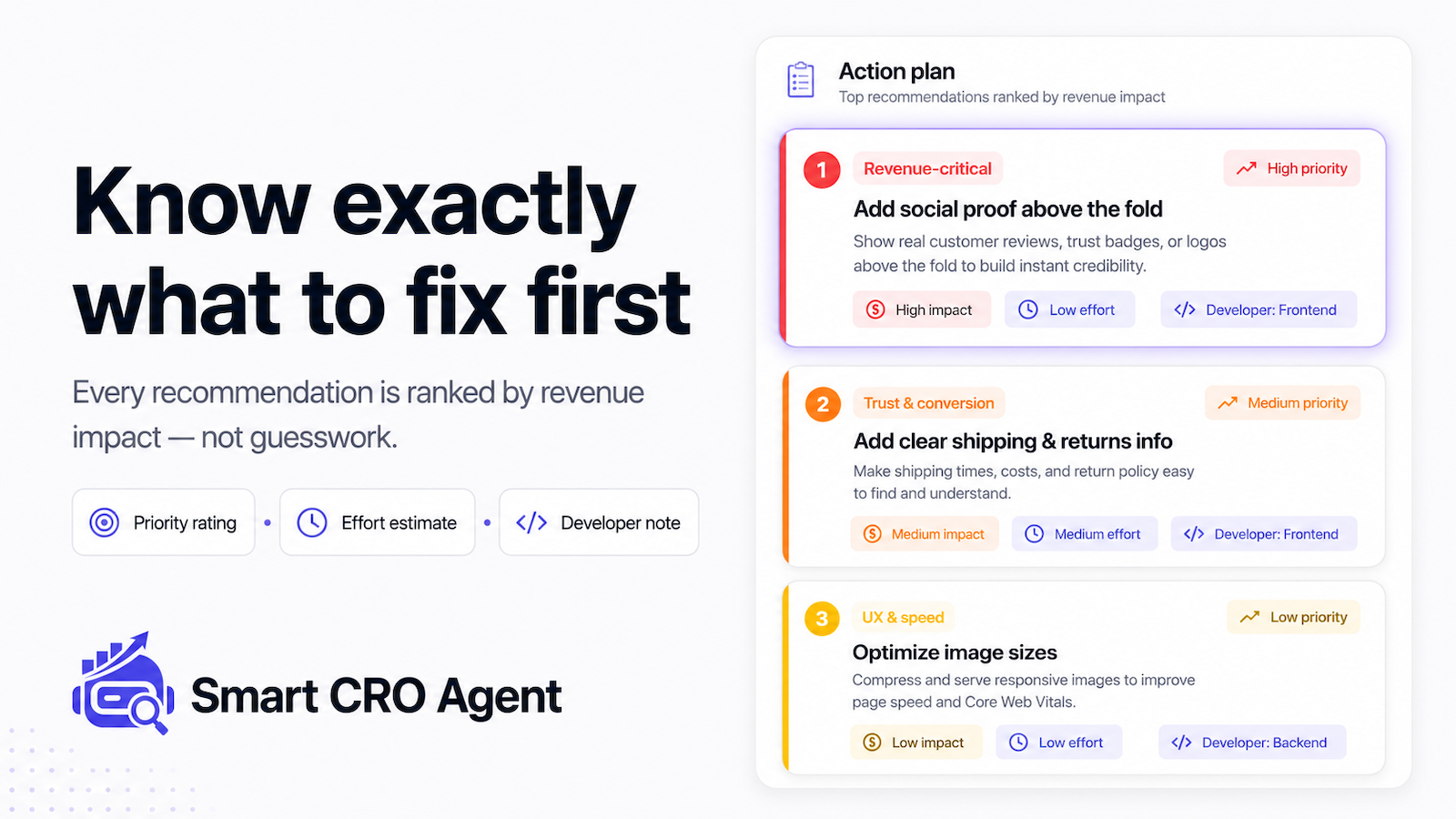 Smart CRO Agent - AI Audits for Shopify gallery image