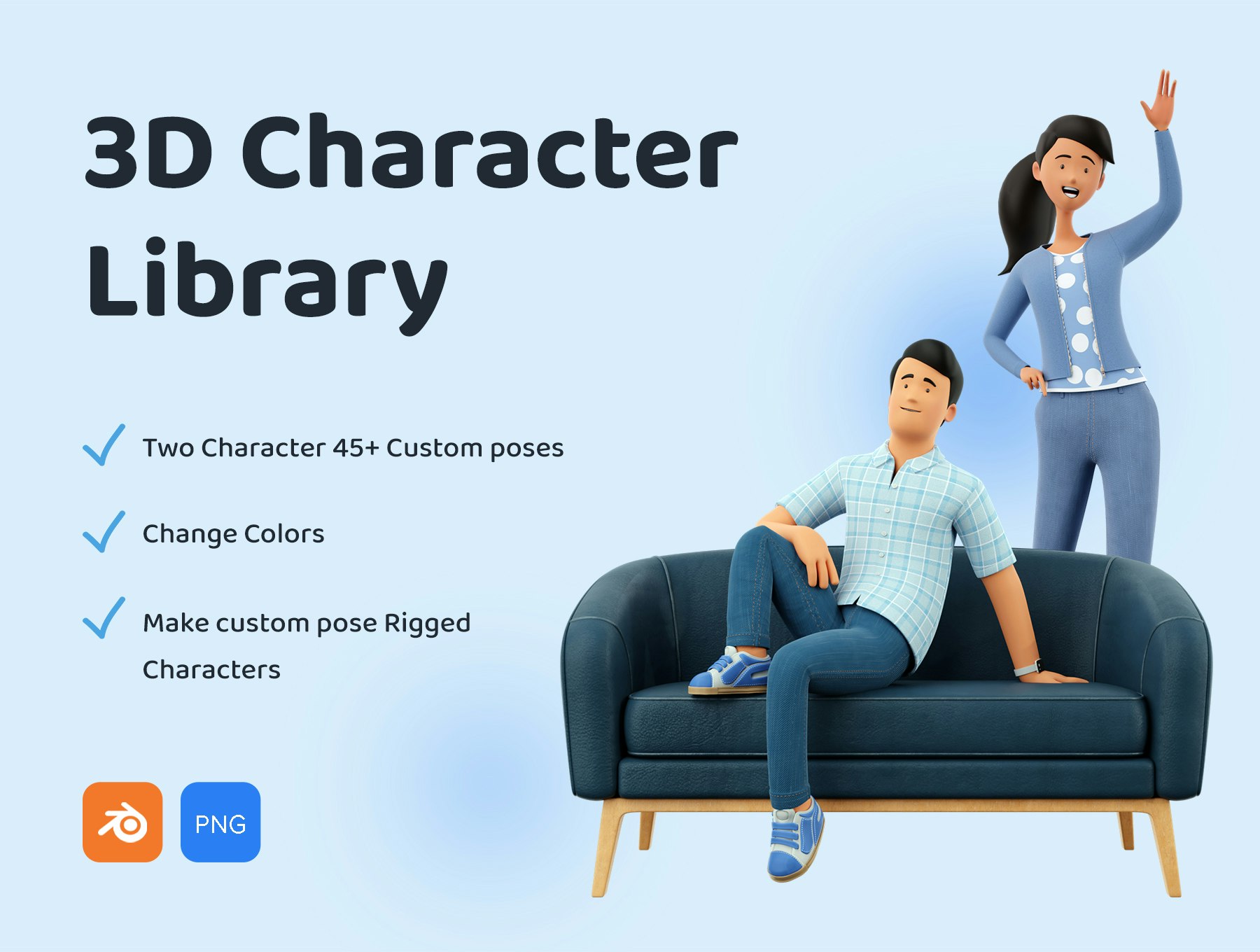 3D Characters Pose Library gallery image