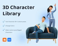3D Characters Pose Library media 2