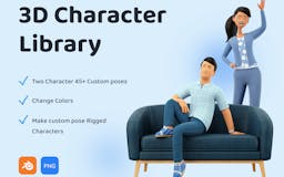 3D Characters Pose Library media 2