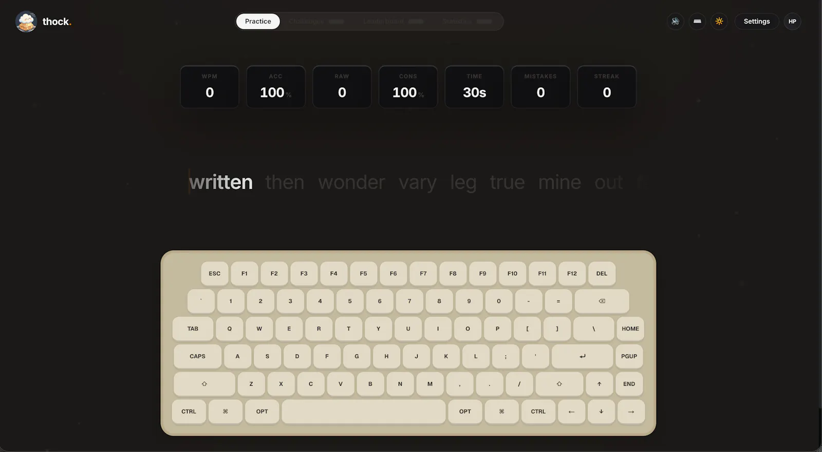 thock — premium typing experience screenshot 4
