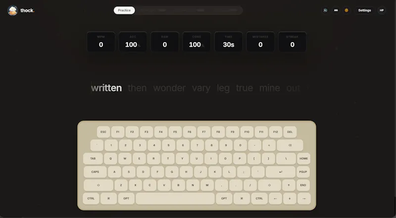 thock — premium typing experience screenshot 4