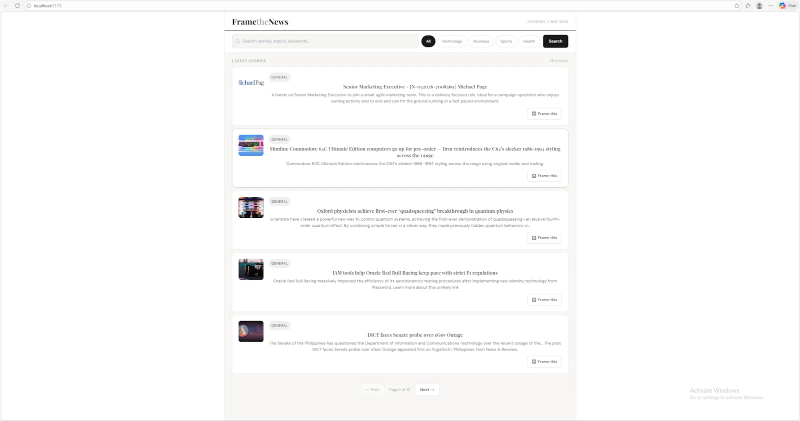 FrameTheNews screenshot 2