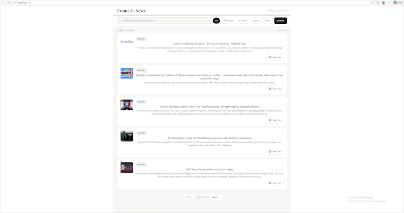 FrameTheNews screenshot 2