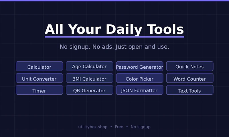 Utility Tools screenshot 3