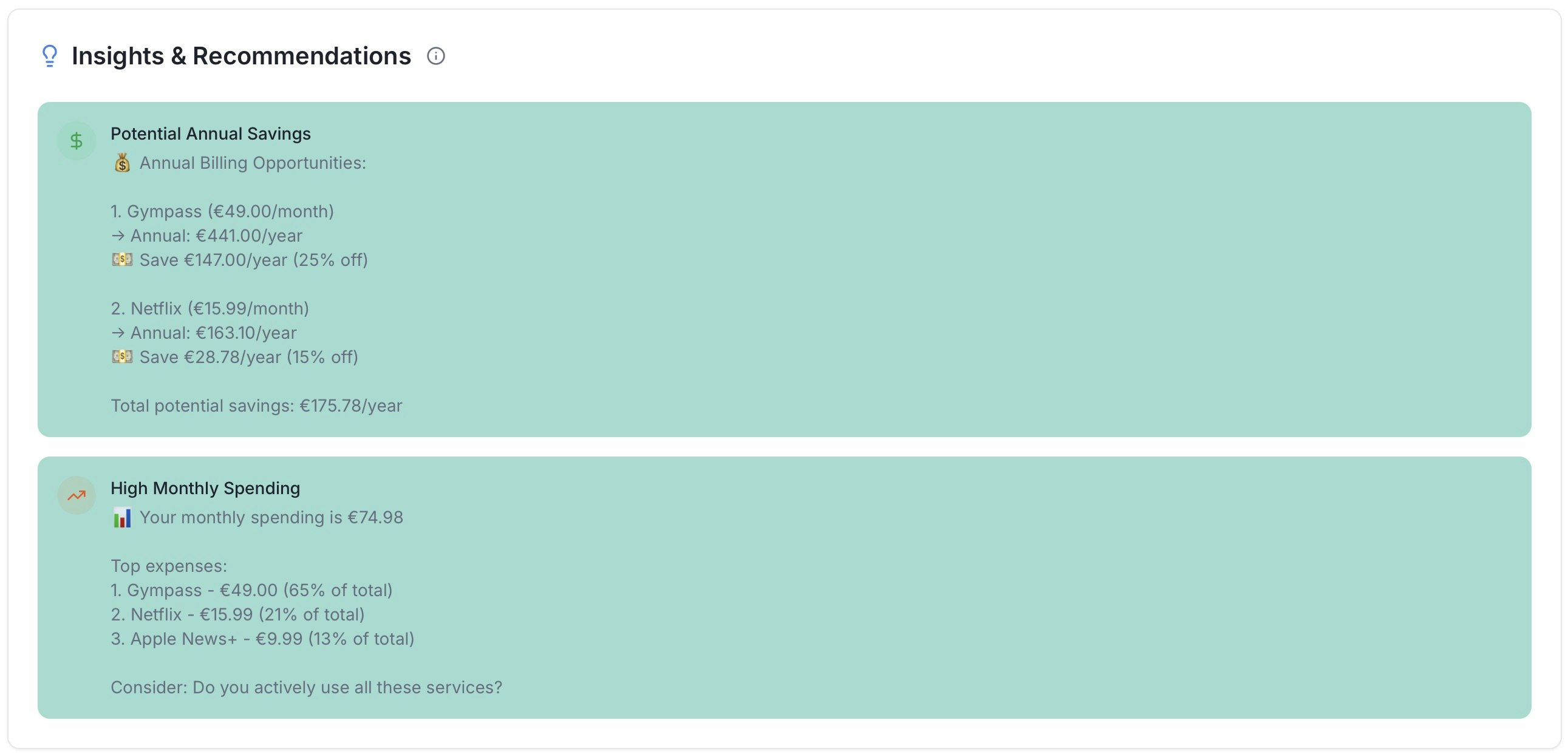 MySubScout - Screenshot 3 showing product features and functionality