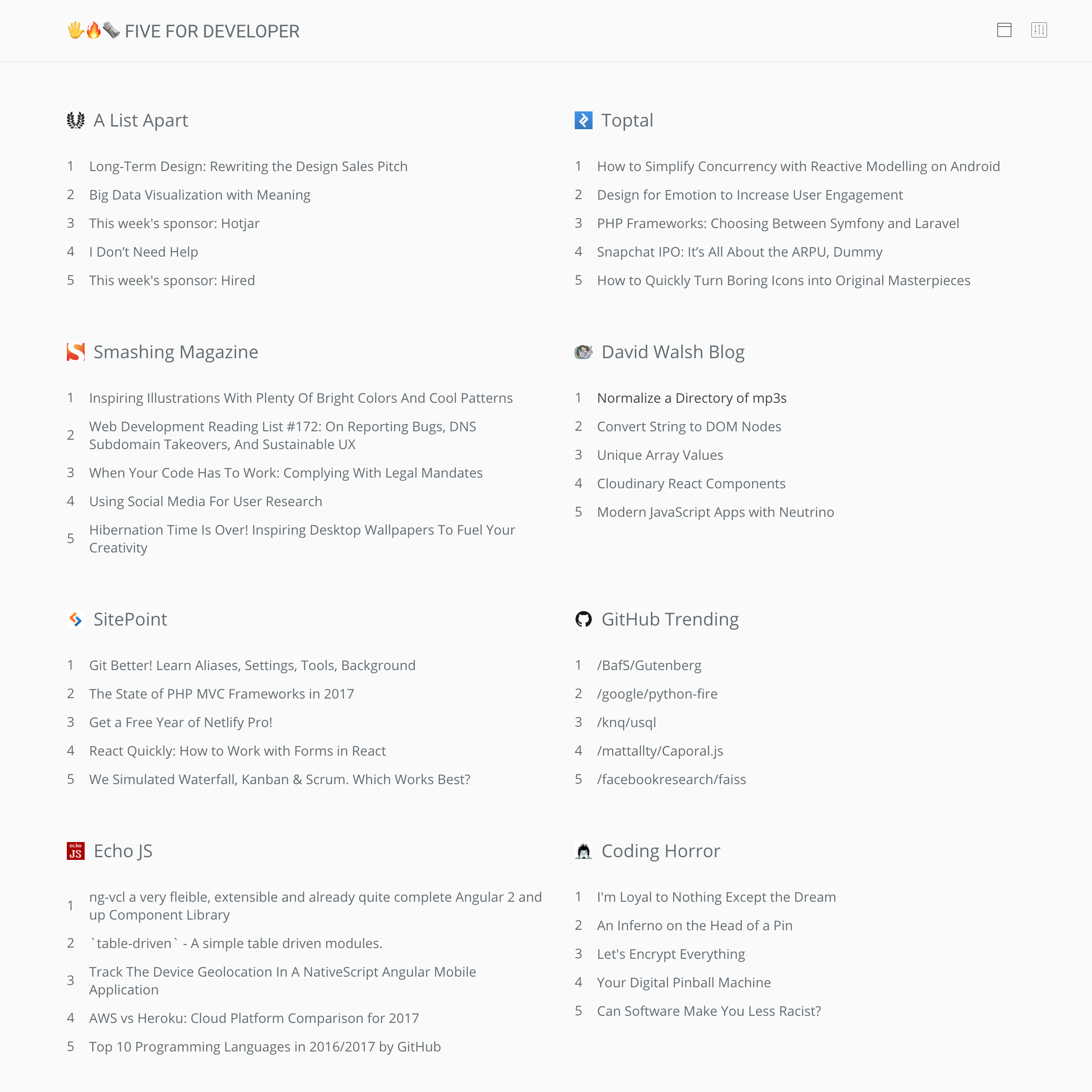 🖐️🔥🗞  News For Developer gallery image
