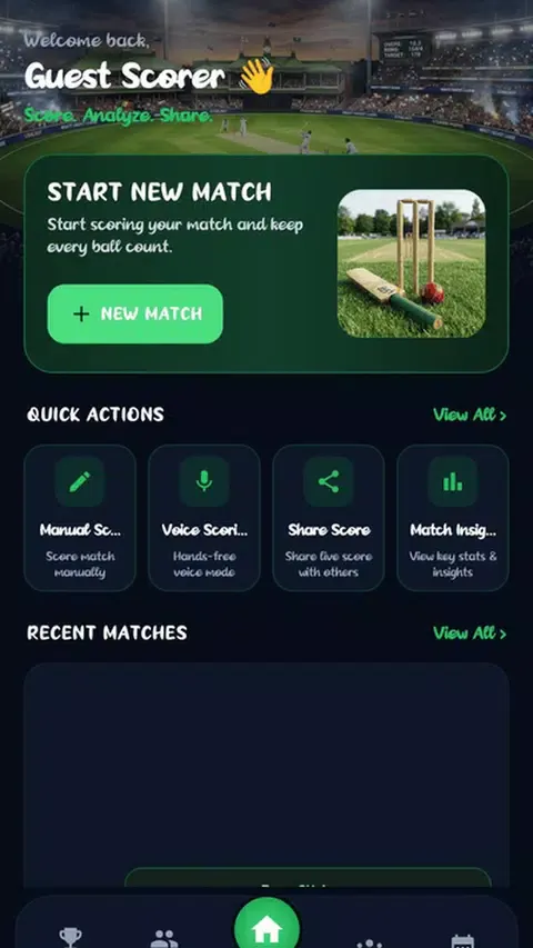 Cricket ScoreBook screenshot