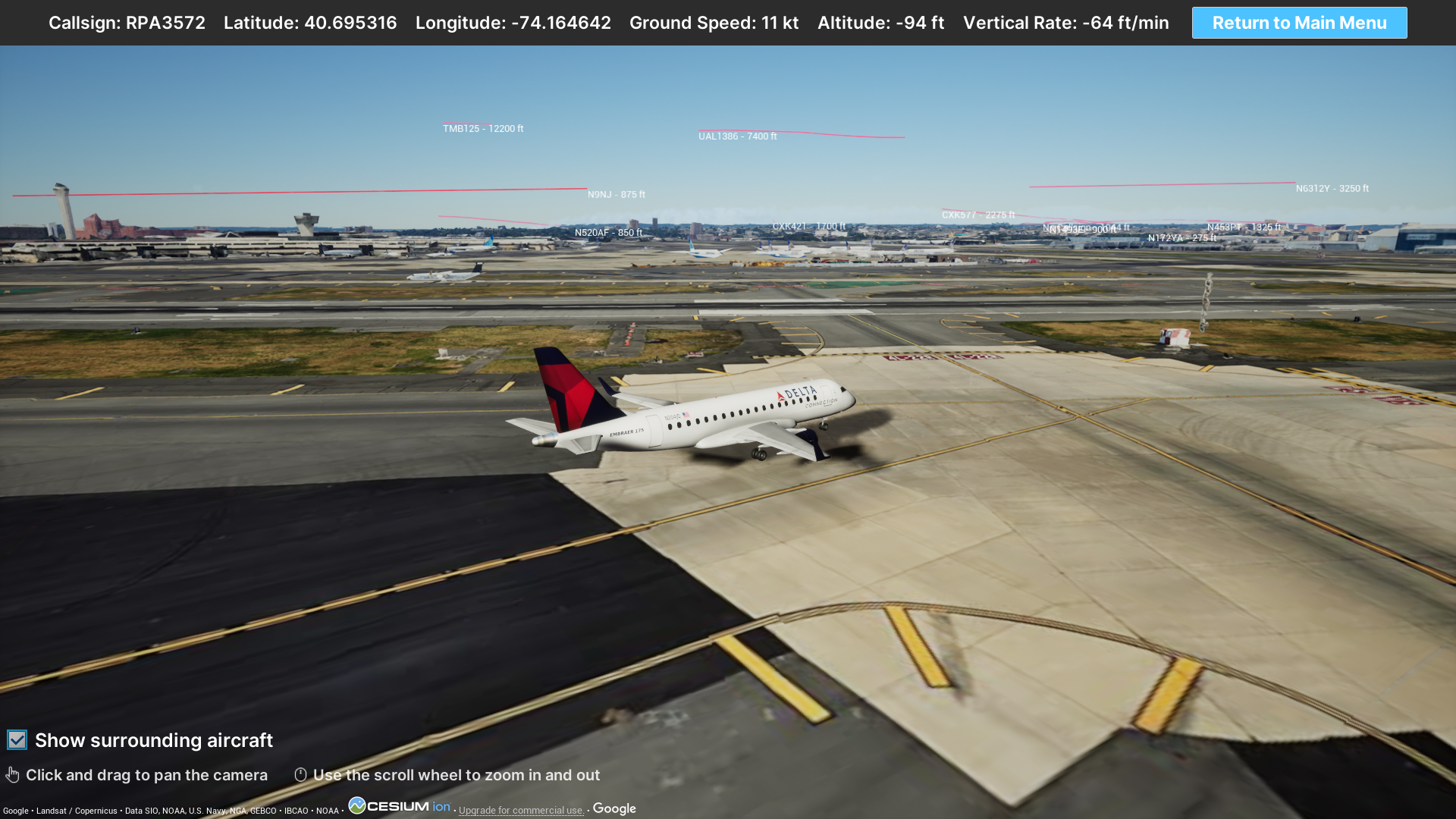 FlightTracker3d - Отслеживать местоположение любого самолета в реальном времени, все в 3D медиа 5